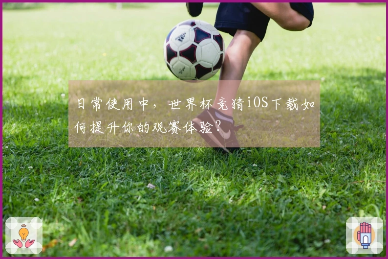 日常使用中，世界杯竞猜iOS下载如何提升你的观赛体验？